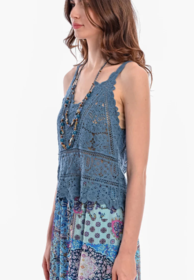 East India Company - Vanya Versatile, Elegant Crochet Top