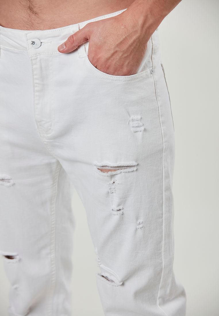 JACKSON - Slim Fit Mens Distressed Jeans