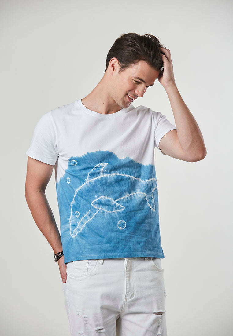 JAMES - Tie Dye SlimTee Dolphin