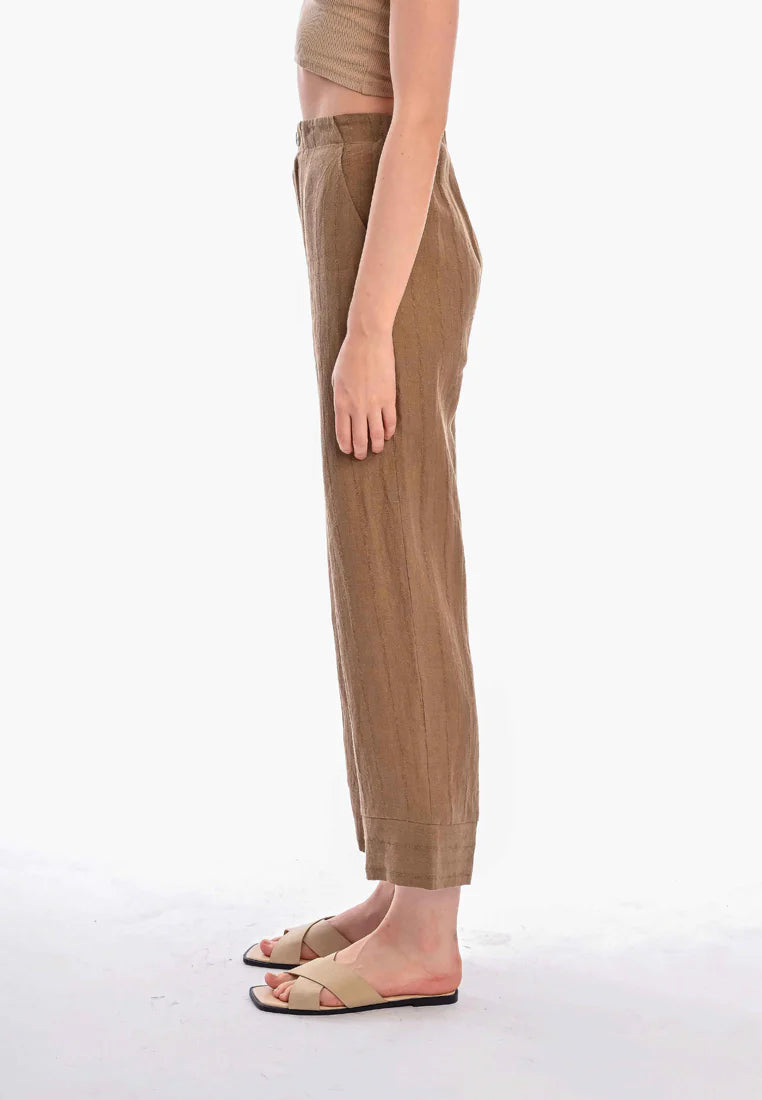 East India Company - Yasmim Straight Leg Linen Pants