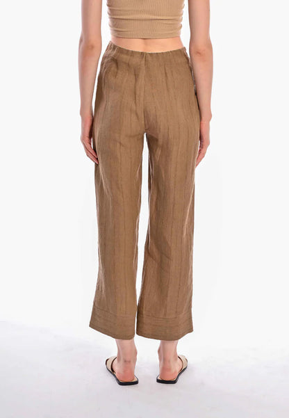 East India Company - Yasmim Straight Leg Linen Pants