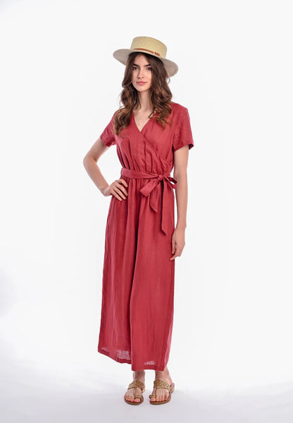 East India Company Women Jumpsuit Zoey - Rustry Brown