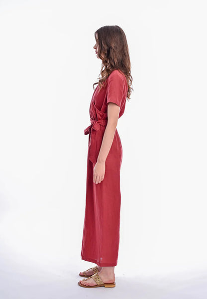 East India Company Women Jumpsuit Zoey - Rustry Brown