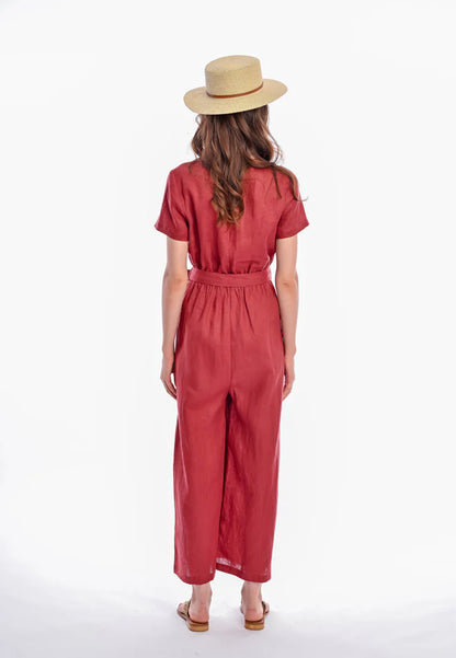 East India Company Women Jumpsuit Zoey - Rustry Brown
